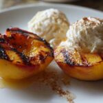 Honey Grilled Peaches with Mascarpone or Ice Cream