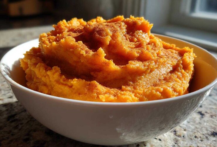 Maple Cinnamon Sweet Potato Mash
