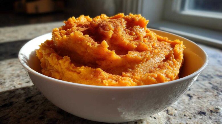 Maple Cinnamon Sweet Potato Mash