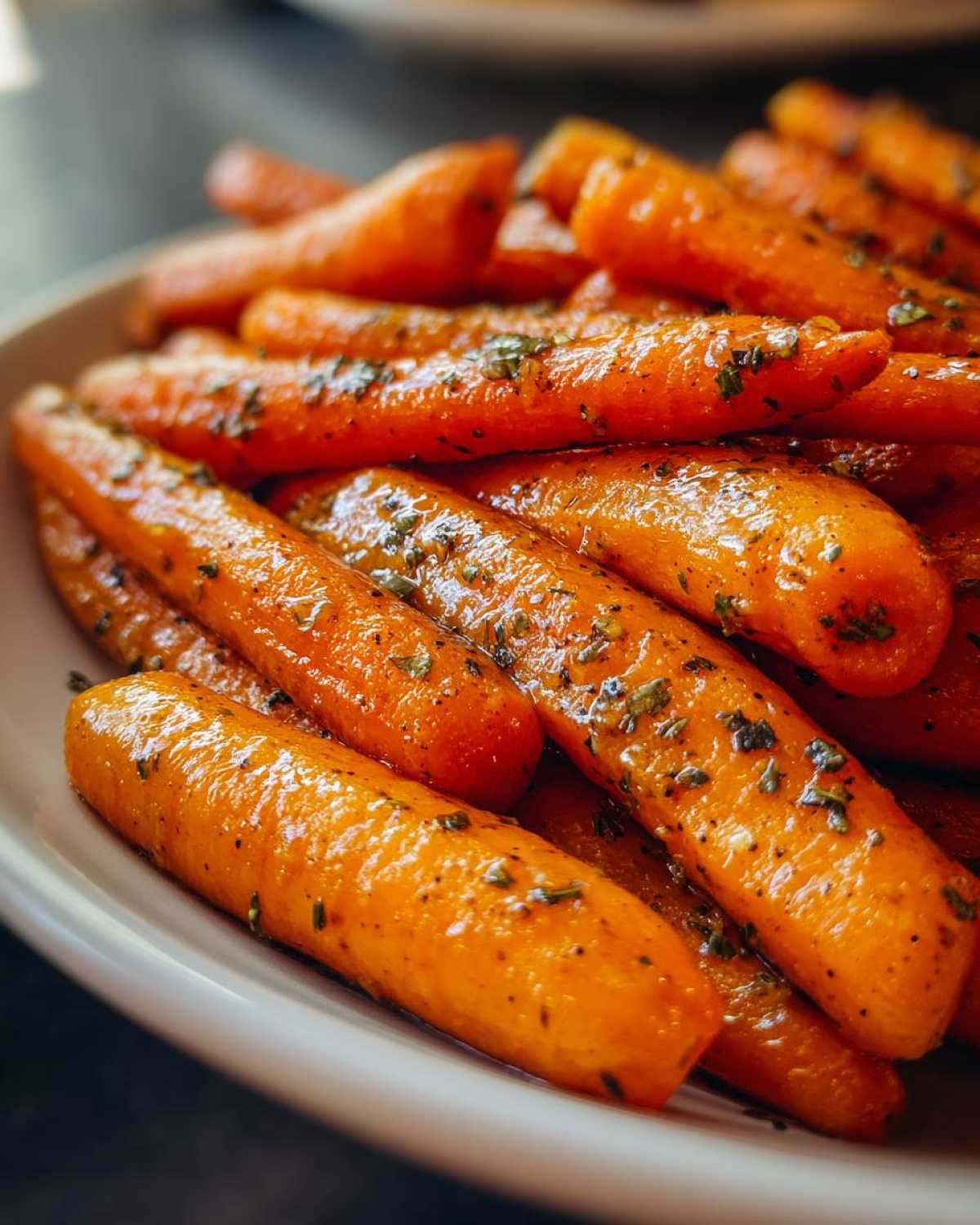 Maple Dijon Glazed Carrots - detail 2
