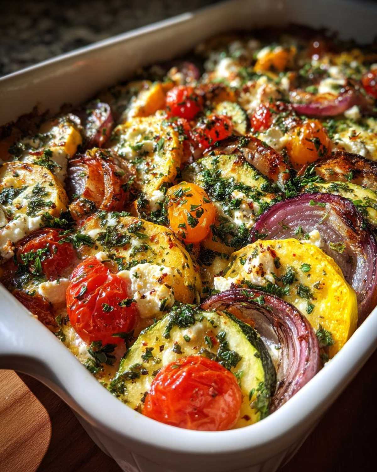 Mediterranean squash casserole - detail 2