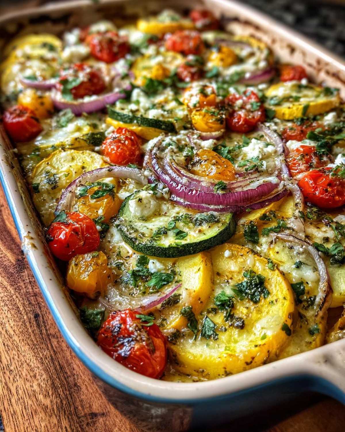 Mediterranean squash casserole - detail 4