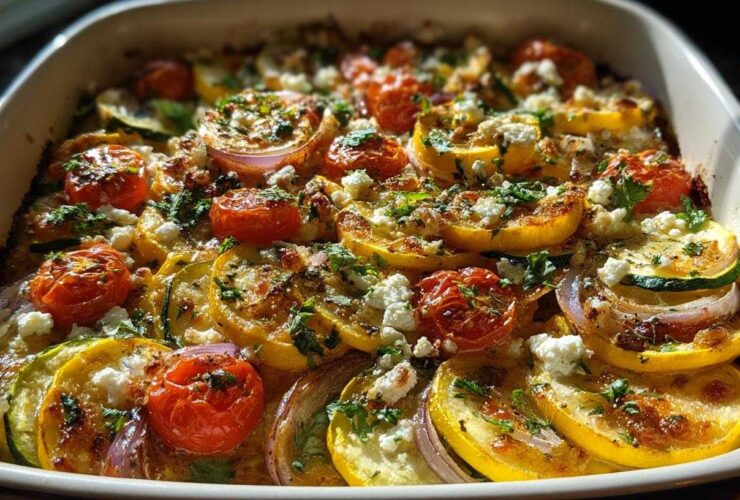 Mediterranean squash casserole