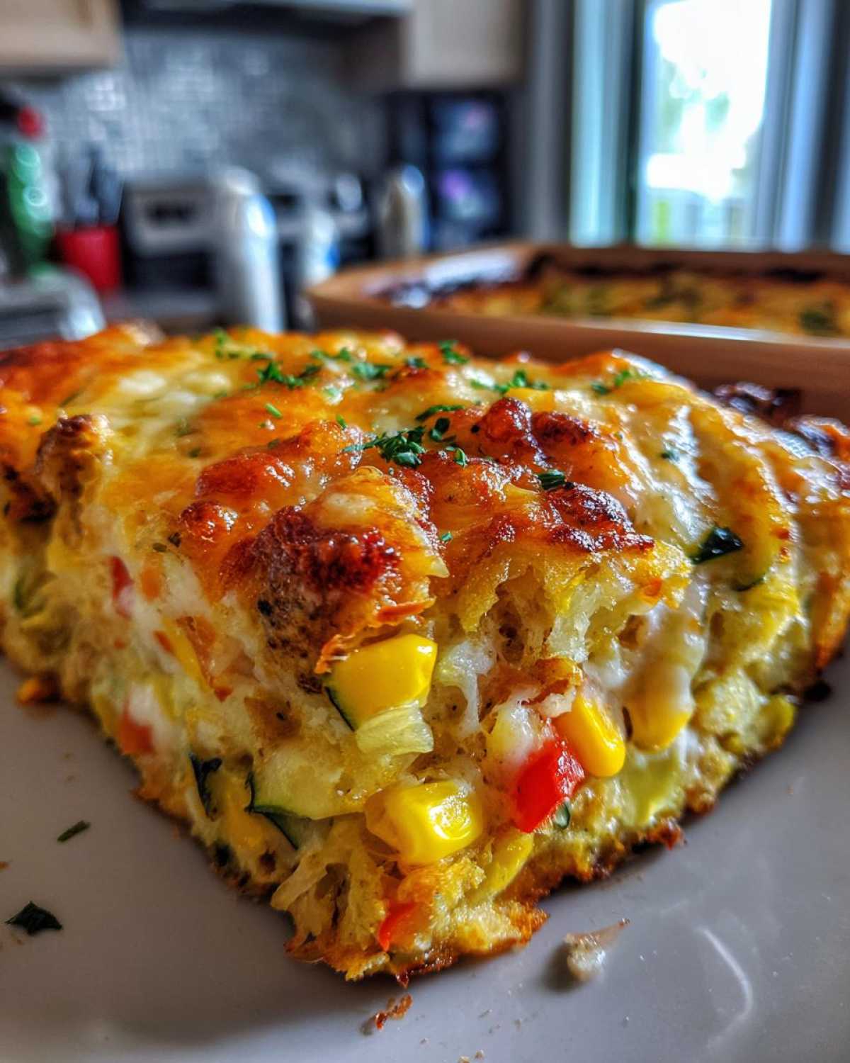 Mexican squash casserole - detail 1