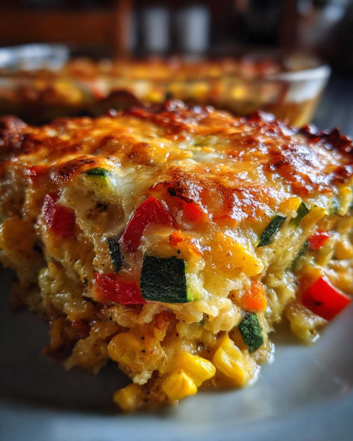 Mexican squash casserole - detail 4