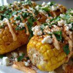 Mexican street corn garnish