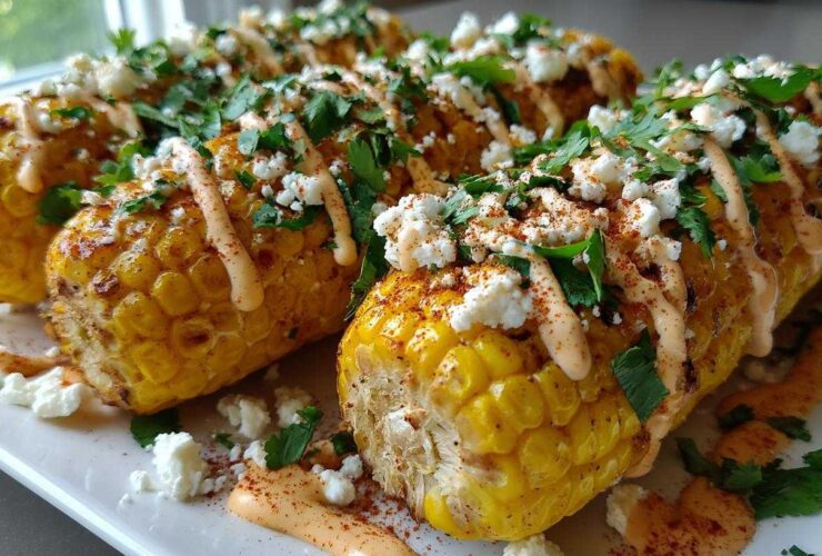 Mexican street corn garnish