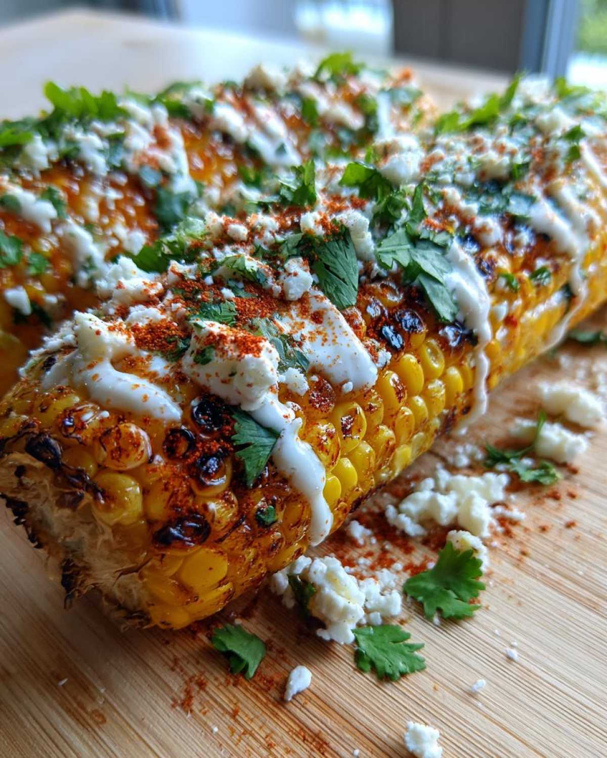 Mexican street corn garnish - detail 2