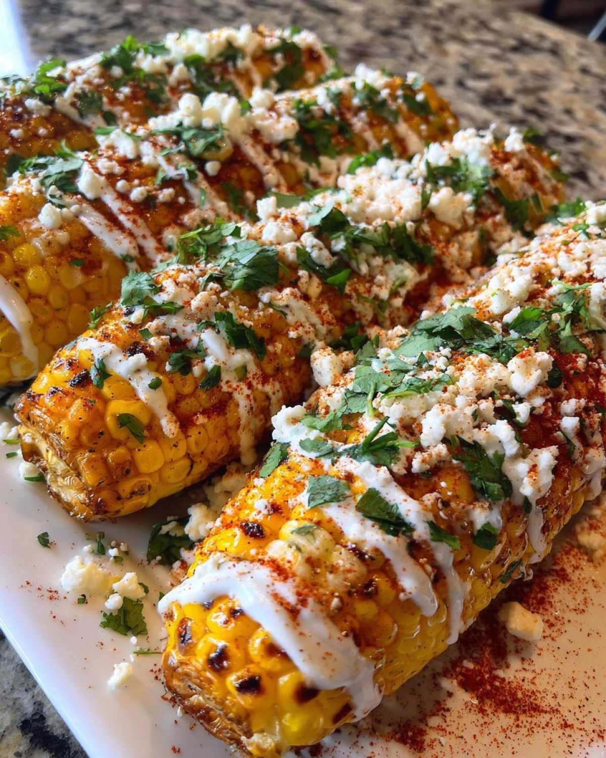 Mexican street corn garnish - detail 3