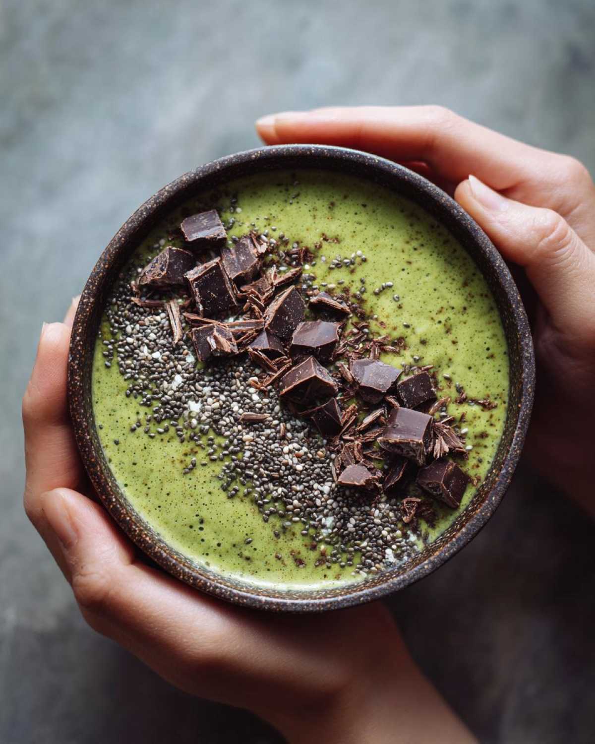 Mint Chocolate Chip Smoothie Bowl - detail 1