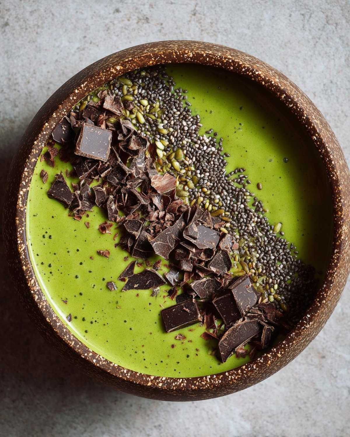 Mint Chocolate Chip Smoothie Bowl - detail 4