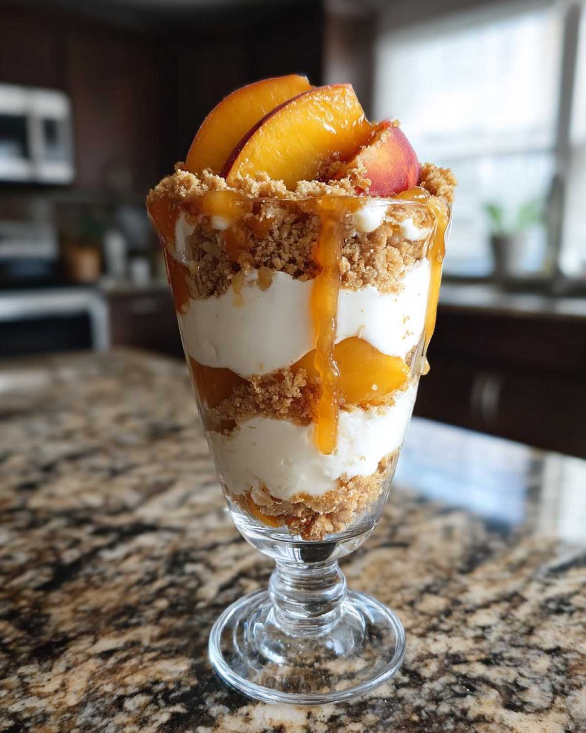 No-Bake Peach Cheesecake Parfaits - detail 1