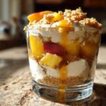 No-Bake Peach Cheesecake Parfaits