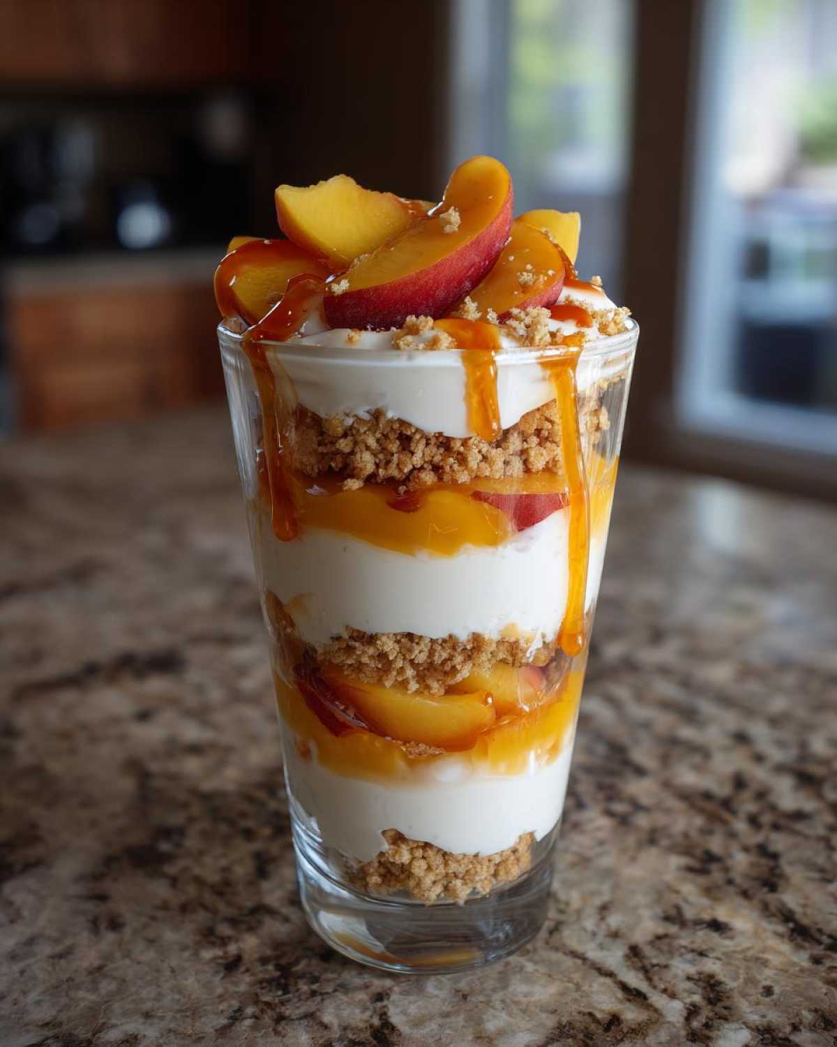No-Bake Peach Cheesecake Parfaits - detail 3
