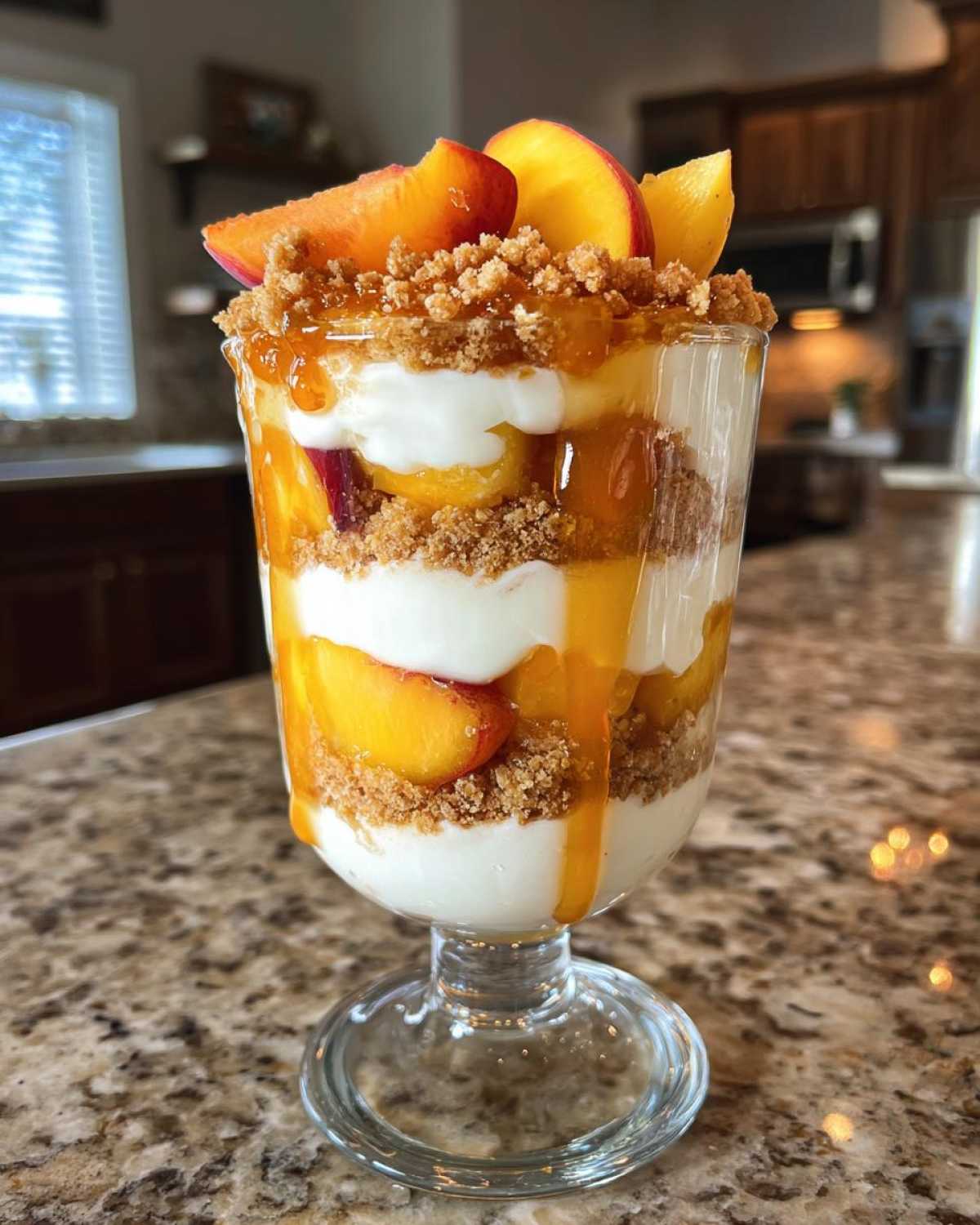 No-Bake Peach Cheesecake Parfaits - detail 4