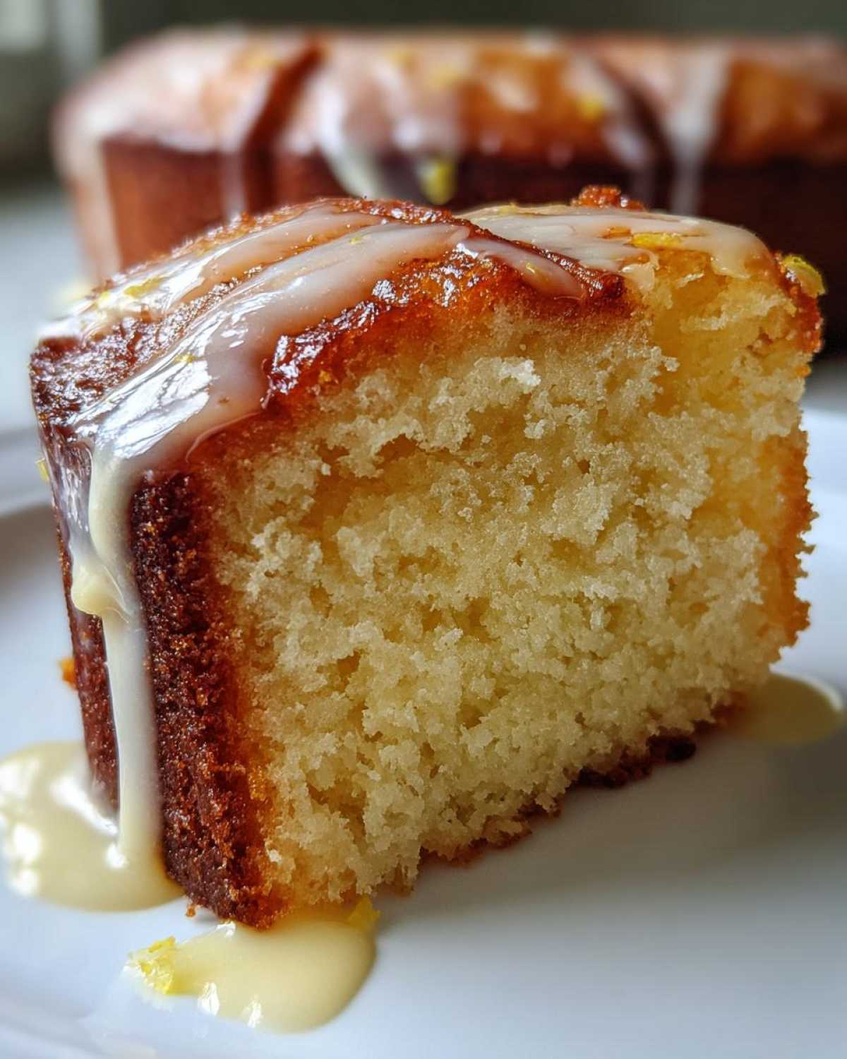 Olive Oil Cake with Lemon Glaze - detail 2