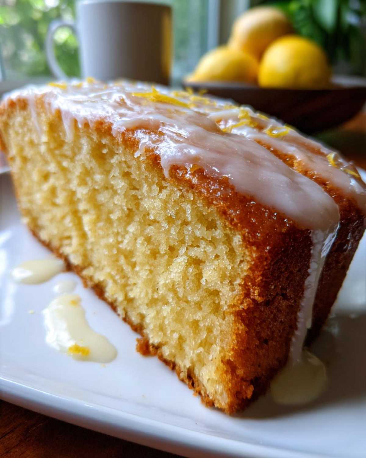 Olive Oil Cake with Lemon Glaze - detail 3