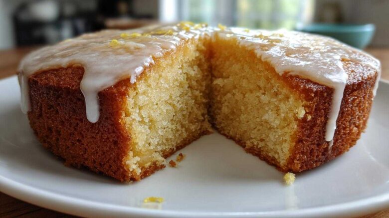 Olive Oil Cake with Lemon Glaze