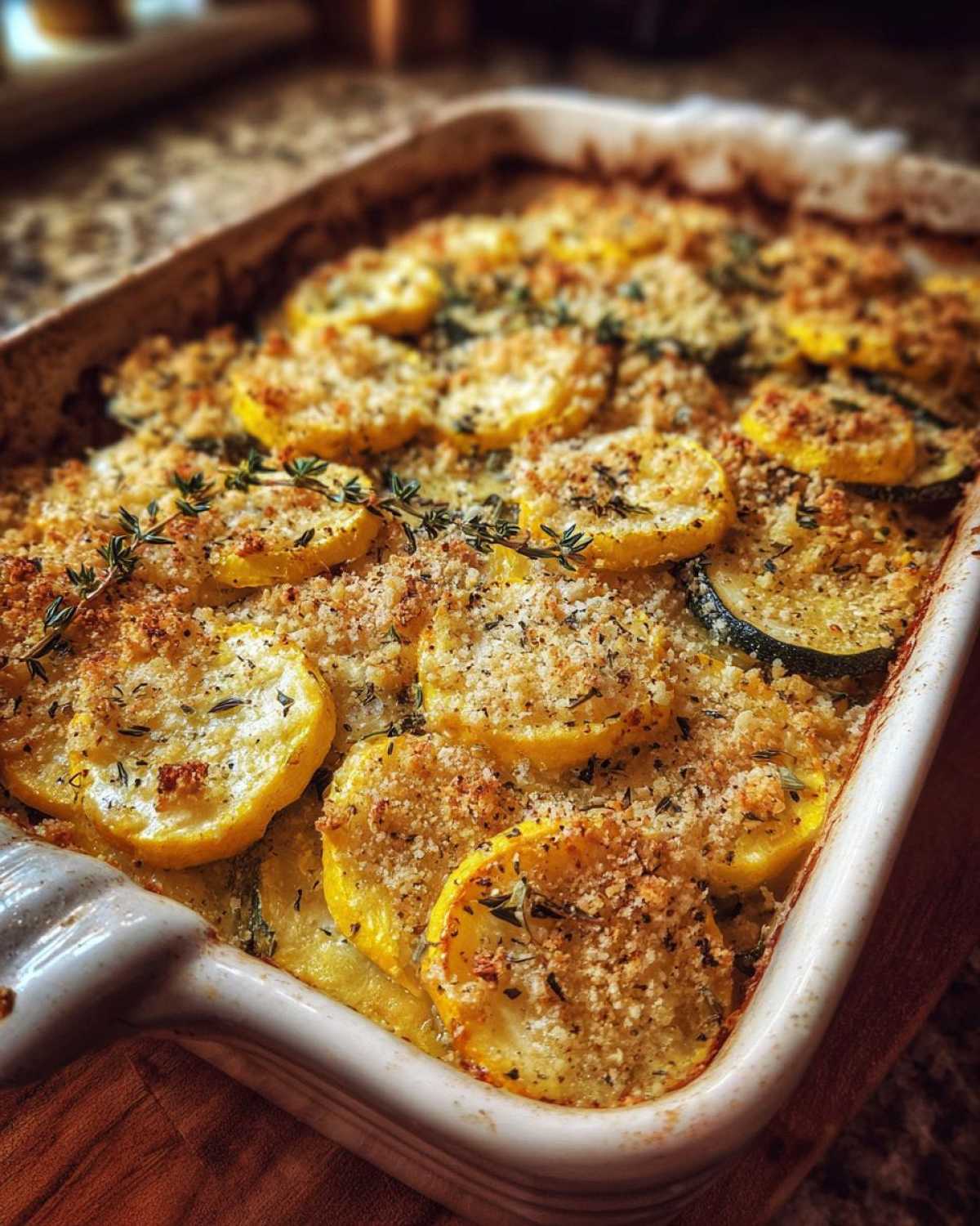 Paleo squash casserole - detail 2