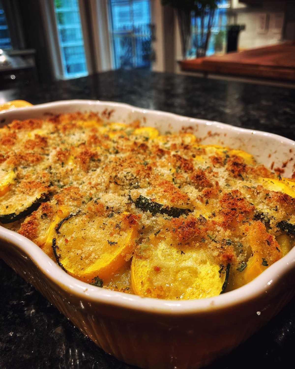 Paleo squash casserole - detail 3