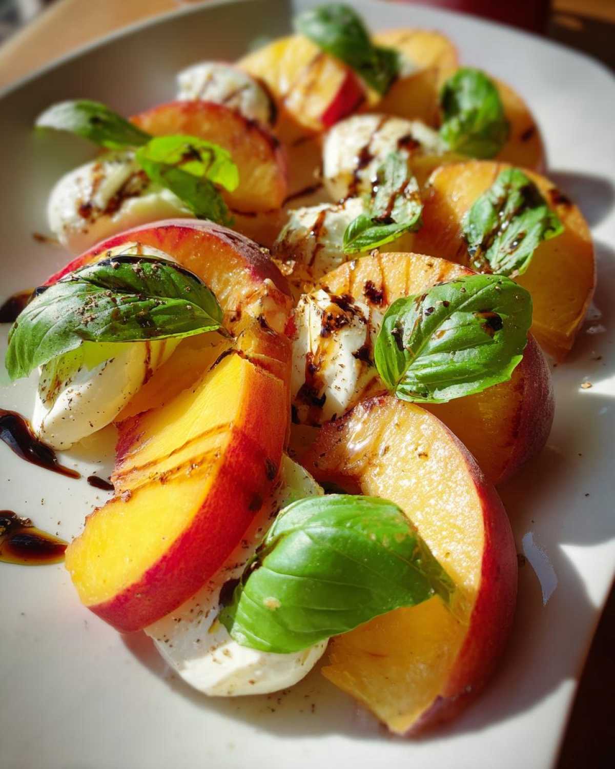 Peach Caprese Salad - detail 1