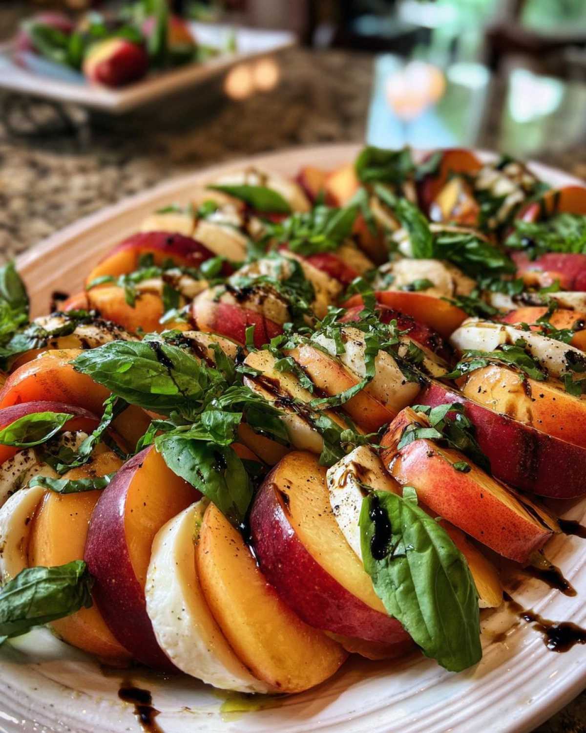 Peach Caprese Salad - detail 3