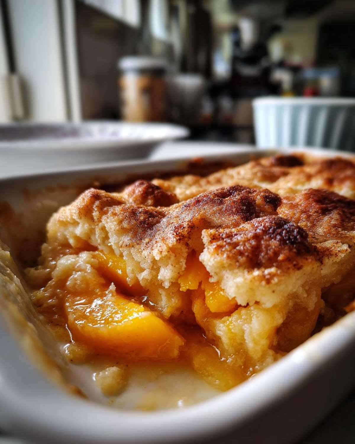Peach Cobbler with Fresh Peaches - detail 2