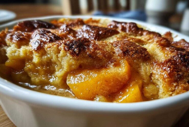 Peach Cobbler with Fresh Peaches