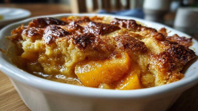 Peach Cobbler with Fresh Peaches