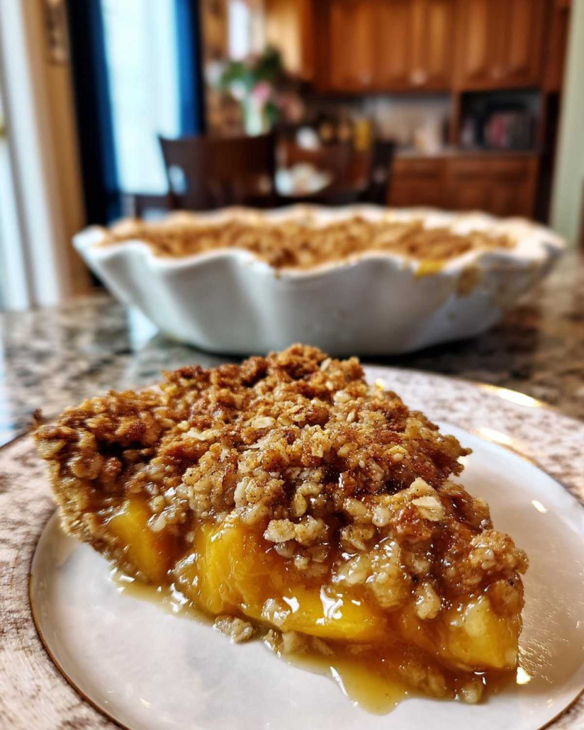 Peach Crisp with Fresh Peaches - detail 1