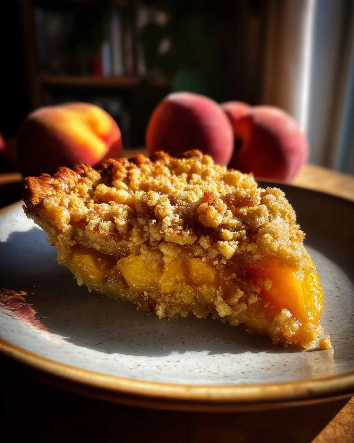 Peach Crisp with Fresh Peaches - detail 2