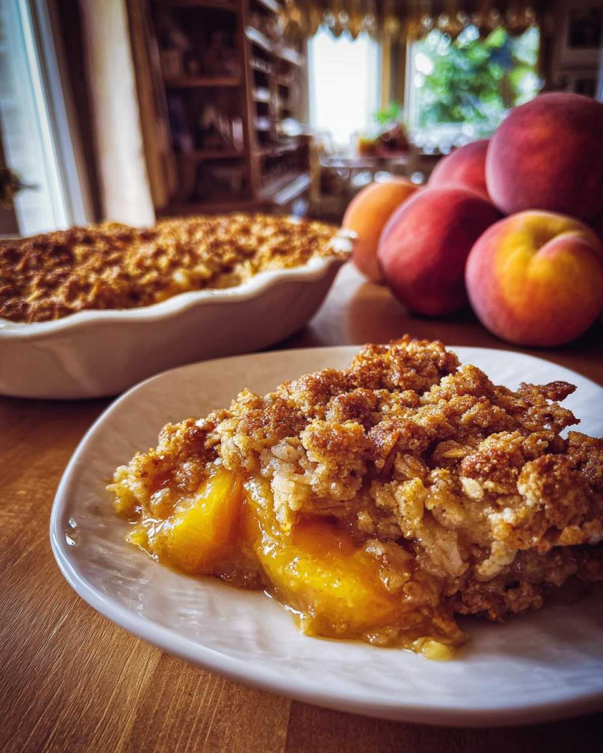 Peach Crisp with Fresh Peaches - detail 4