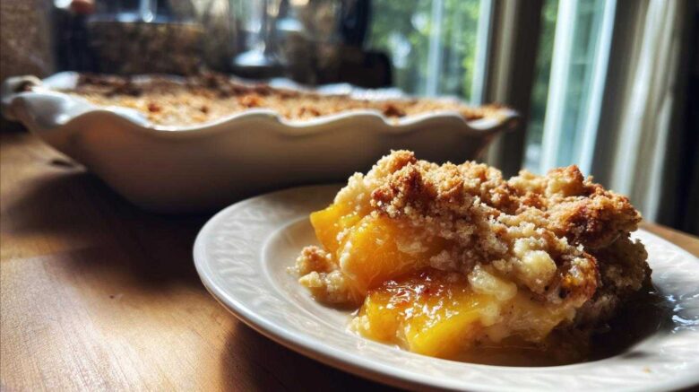 Peach Crisp with Fresh Peaches