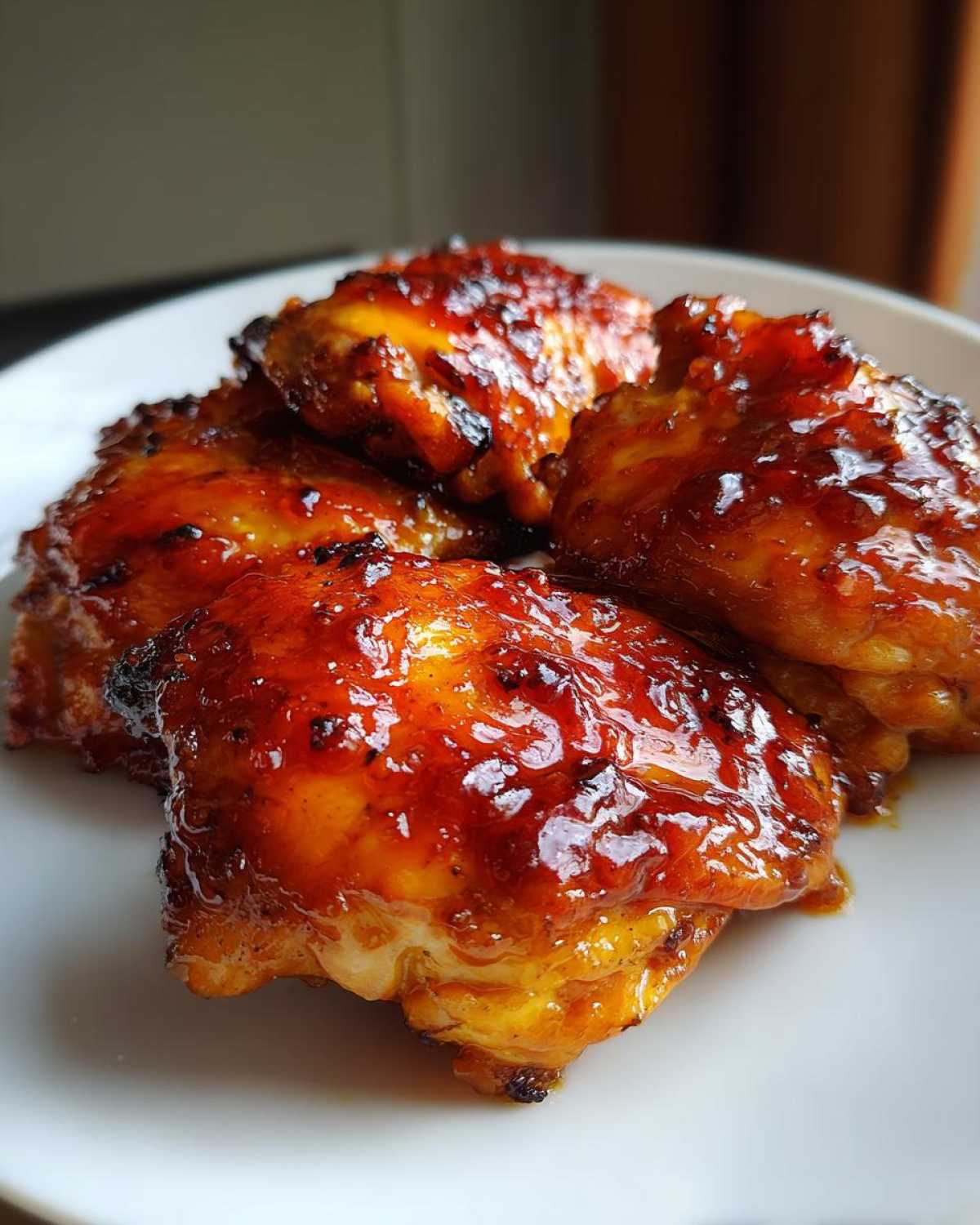 Peach-Glazed Chicken Thighs - detail 1