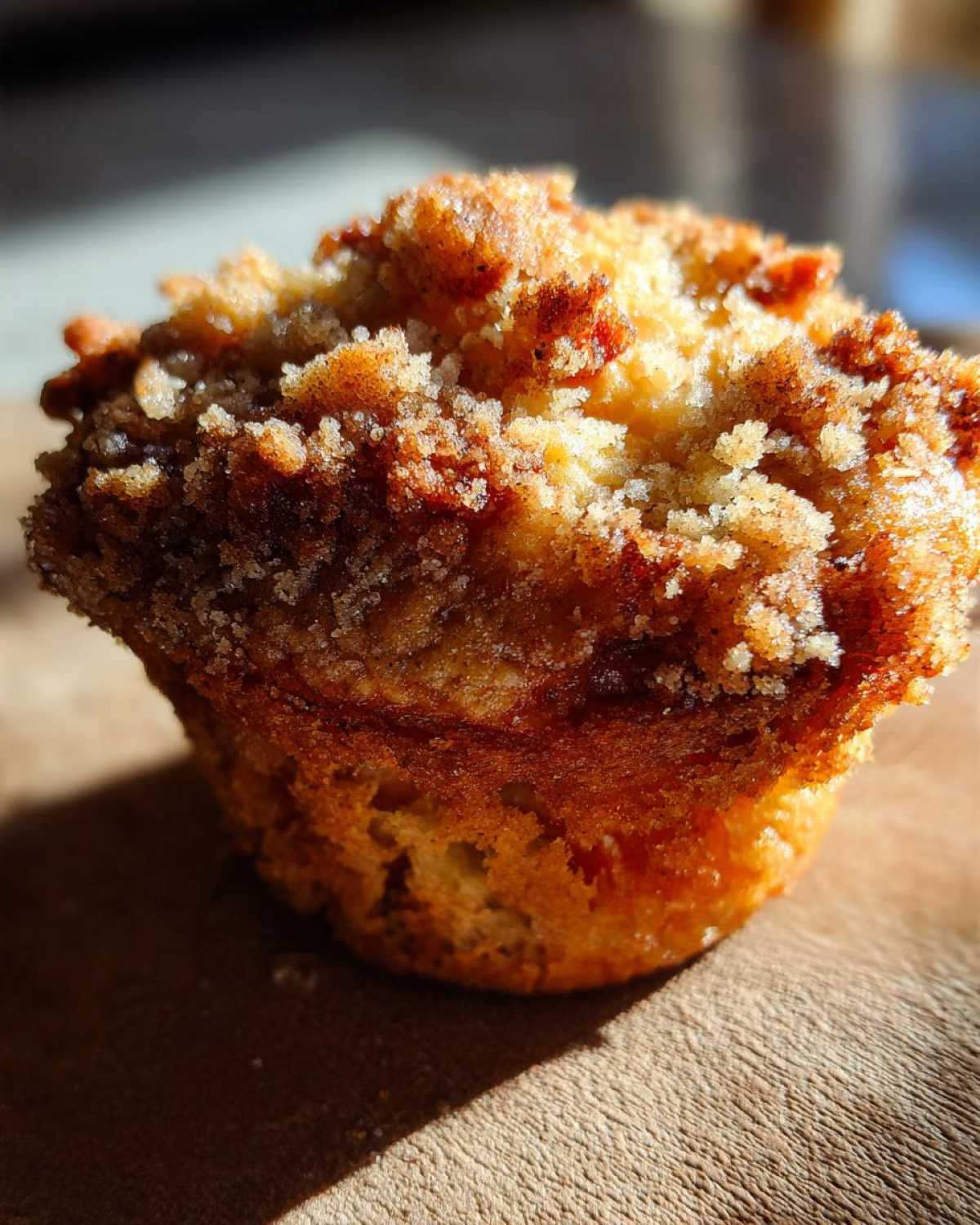 Peach Muffins with Streusel Topping - detail 3