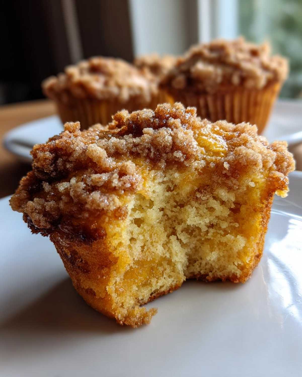Peach Muffins with Streusel Topping - detail 4
