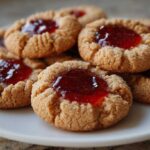Peanut Butter & Jelly Thumbprint Cookies