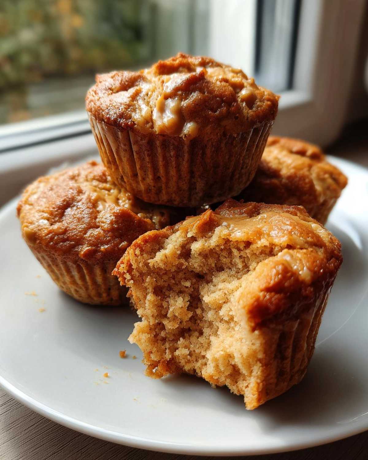 Peanut butter protein muffins - detail 2