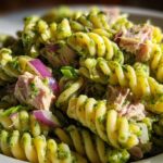 Pesto tuna pasta salad