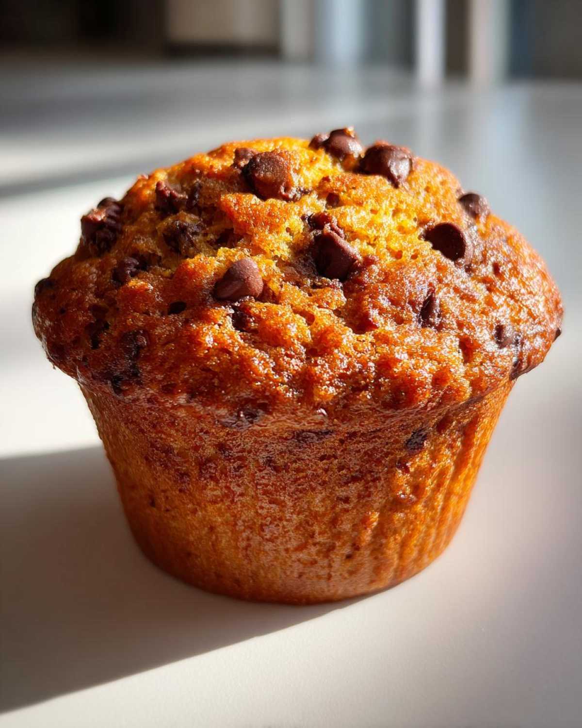 Pumpkin chocolate chip muffins - detail 3
