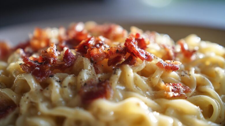 Ramen Carbonara (Instant Noodles Hack)