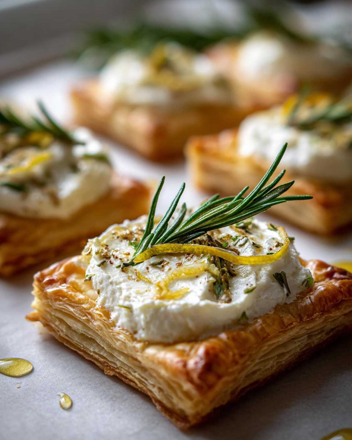 Rosemary Goat Cheese Tart - detail 1