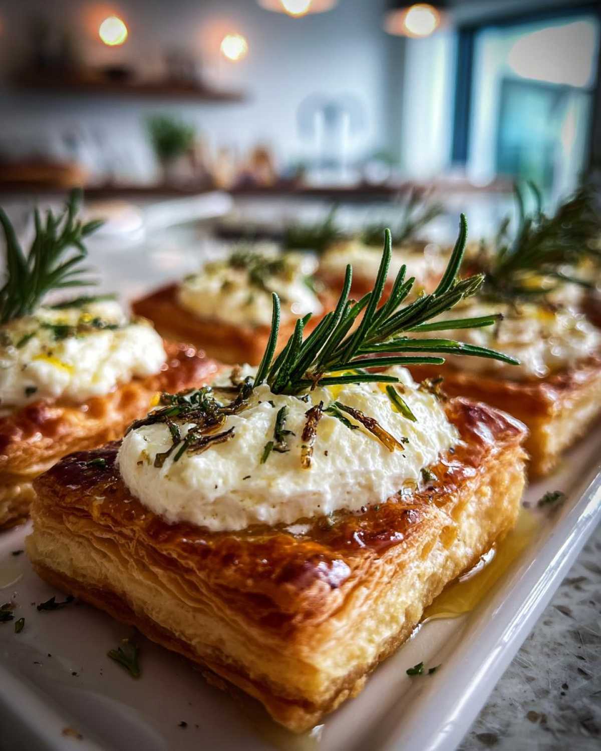 Rosemary Goat Cheese Tart - detail 2