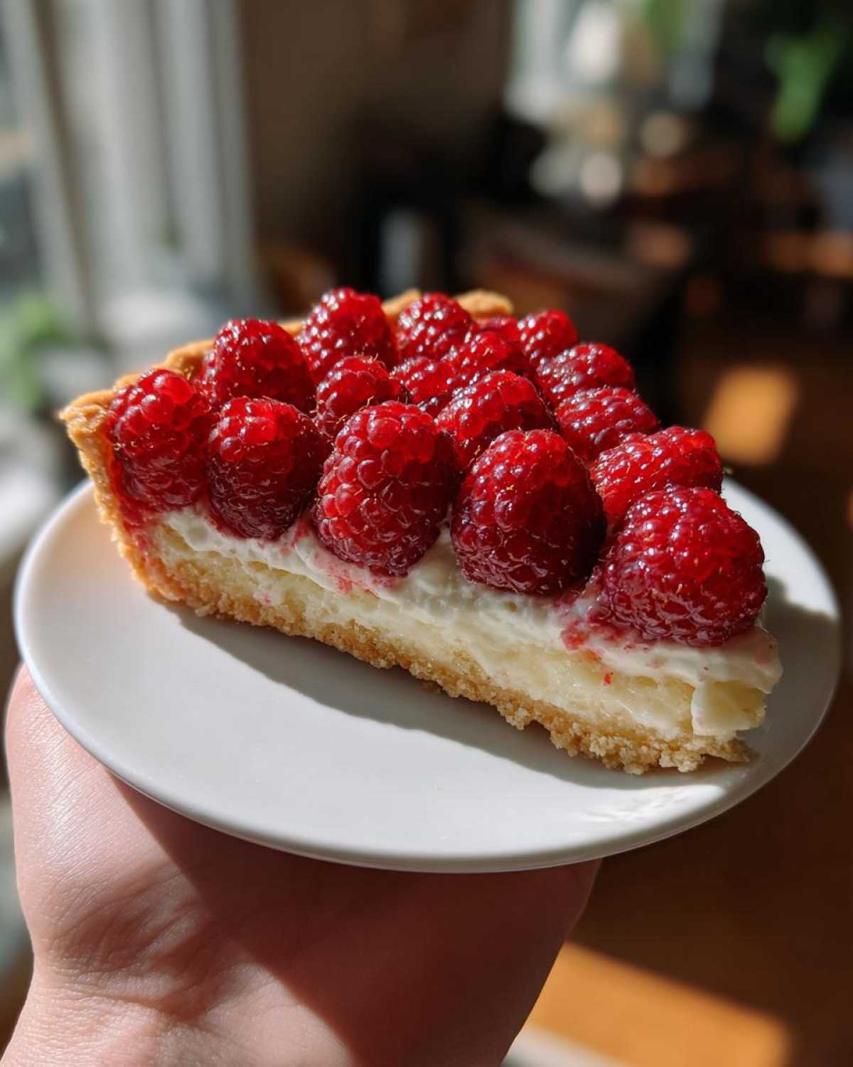 Rosewater Raspberry Tart - detail 2