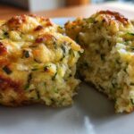 Savory zucchini cheese muffins