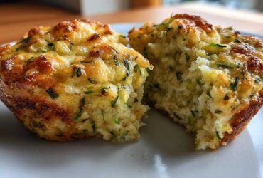 Savory zucchini cheese muffins