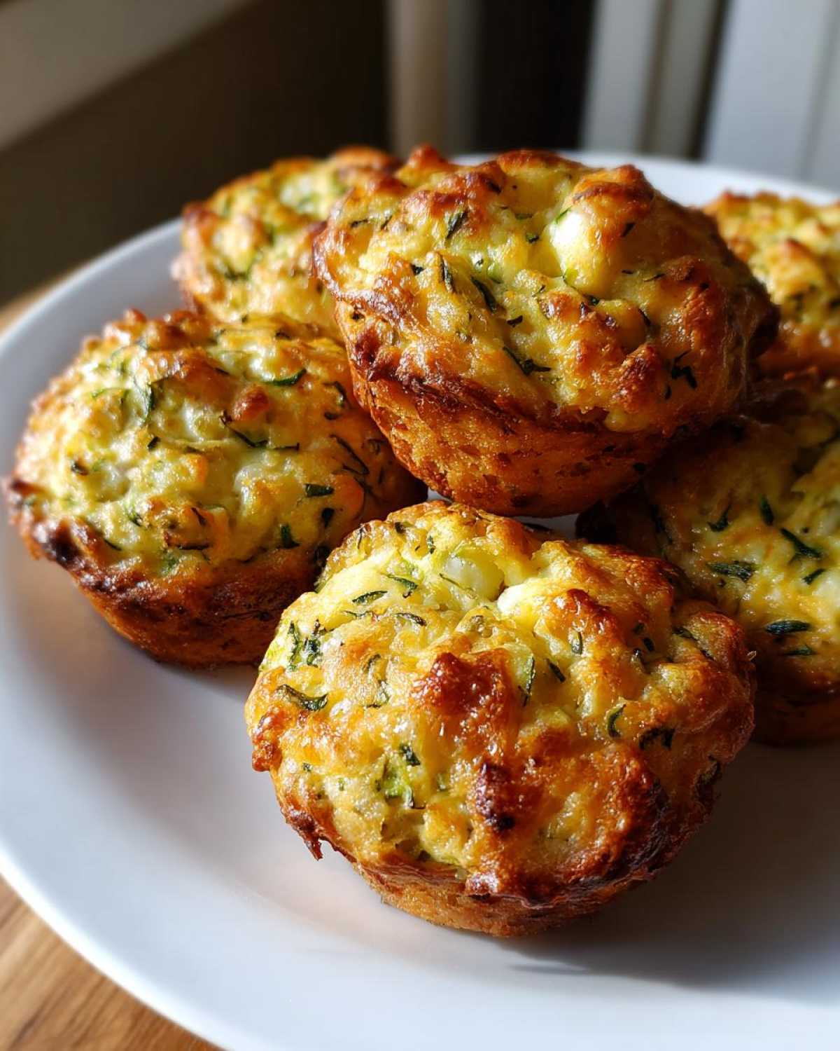 Savory zucchini cheese muffins - detail 4
