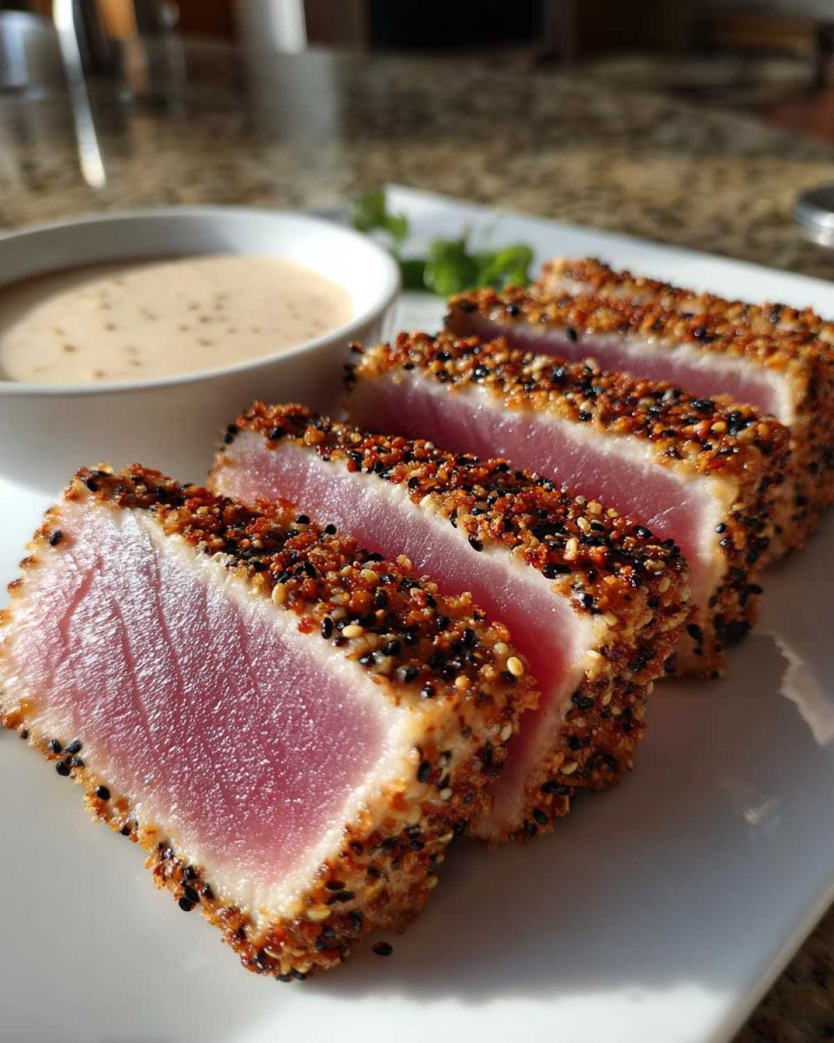 Sesame-crusted tuna steak - detail 2