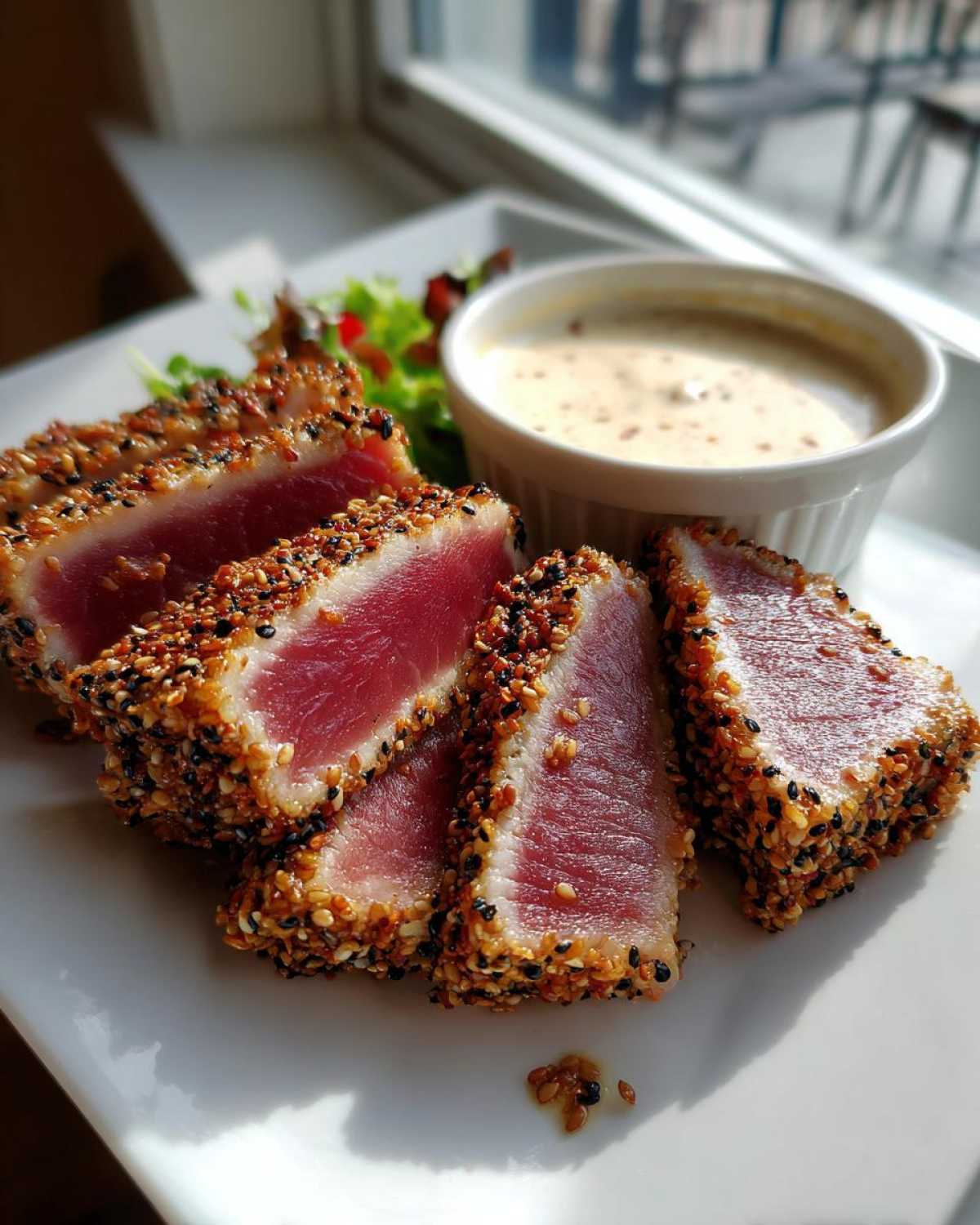 Sesame-crusted tuna steak - detail 4