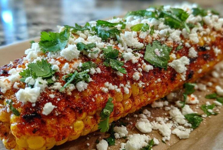 Spicy Mexican street corn